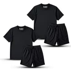 Kit 2 Conjunto Infantil Juvenil Dry Fit Kit Moda Verão Roupas Leves Respiráveis Térmicas