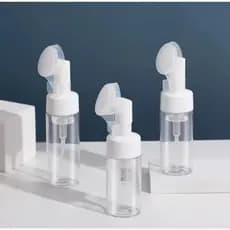 Frasco Pump Limpeza 100/150ml Espumador Com Escova De Silicone Para Limpeza Facial Skin Care