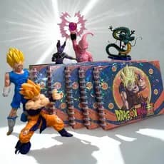 Livro de Colorir Dragon ball Z + Seu Personagem Favorito Action Figure, Goku, vegeta, Presente, infantil, pvc