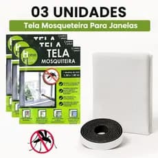 Tela Mosquiteiro Janela Ajustável 1,80Mx1,50M Anti Insetos Mosquito