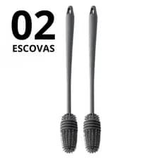 Escovas De Lavar Garrafa Mamadeira Copos Multiuso De Silicone Premium