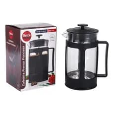 Cafeteira Prensa Francesa de Vidro 350ml - Praticidade e Sabor Intenso - Café Expresso Leite Cremoso Filtro Inox Vidro