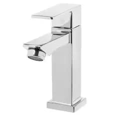 Torneira Cascata Baixa Pequim 100% Metal Água Fria para Banheiro Diversas Cores