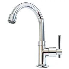 Torneira para Lavatório Essenza Mesa Cromada Alavanca Redonda ABS Inox 1/4 de Volta