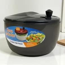 Centrífuga 4L para Salada Cor Fumê – Secador Manual de Verduras