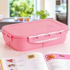 Marmita Hermética 1L com Divisórias – Pote BPA Free para Micro-ondas, Freezer e Trabalho