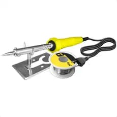 Kit Ferro de Solda Soldados 30w 127v Com Suporte + Rolo de Estanho Bricolagem
