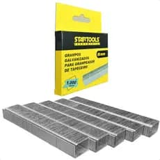 Grampo Para Grampeador Tapeceiro 8 Mm Grampos Prata Alta Resistência Durável