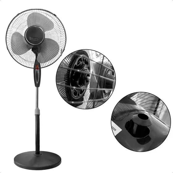 Ventilador De Coluna Torre Triplo 127v Altura Ajustavel 130cm Potente