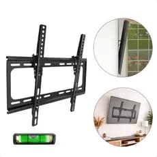 Suporte TV Fixo LED 23 a 63 Pol Parede Até 50Kg Kit Instalação Inclinável