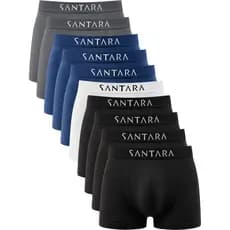 Kit com 10 Cuecas Boxer Sem Costura Kit Cueca Box Microfibra Adulto Cueca Masculina Santara