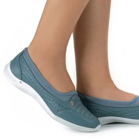 Tênis Feminino Kolosh Slip On Almeria Original Calce Facil Leve Confortável Prático Dia a Dia