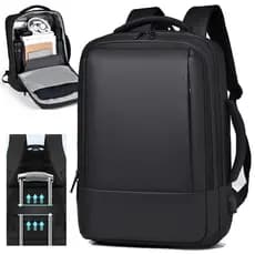 jiesipote mochila masculina reforçadaImpermeável Mochila de trabalho feminina