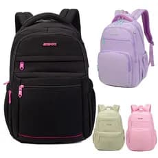 Senhoras mochila moda viagem grande capacidade estudante escola saco multi cor opcional