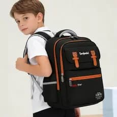 Mochila escolar para meninos e meninas universal (6-12 anos) grande capacidade à prova d'água