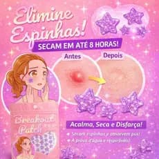Adesivo Secativo Para Espinhas E Acne Formato Estrela Coração Hidrocoloide [Pronta Entrega]
