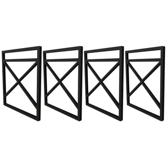 Suporte P/ Prateleira Estilo Industrial C/ 25 E 30cm - 4 Unidades