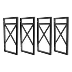 Kit 04 Suportes Estilo Industrial P/prateleiras 15cm Profun.