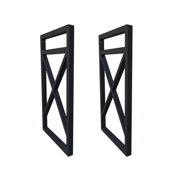 Suporte Nicho Prateleira Estilo Industrial Parede - Preto