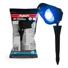 Espeto De Jardim Led 5w Hummer Luz Azul Ip65 Avant Carcaça Preto