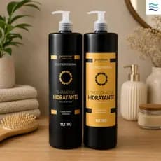Kit Shampoo + Condicionador Premisse 1L Hidratante Profissional com Leite de Argan Anti Frizz