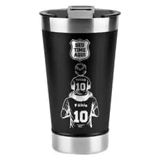 Copo Térmico Inox 473 | Personalização a Laser - Nome - Logo - Time