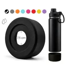 Protetor de Base Silicone | 7,0cm - 7,3cm - 7,5cm - 7,7cm - 7,8cm - 8,0cm - Conforto e Segurança para sua Garrafa