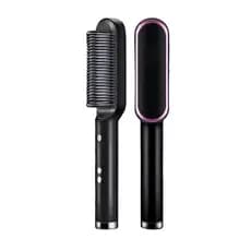 Escova Alisadora Bivolt 5 em 1 | Alisa - Hidrata - Modela - Alinha e Anti-Frizz