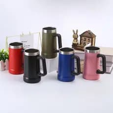 Caneca Térmica Em Aço Inox 710ml C/Alça Para Bebidas Gelada
