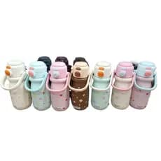 Garrafa Térmica infantil SMALL BOTTLE PERSONAGENS E ESTAMPAS 520 ml  aço inox