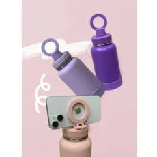 Suporte de sucção magnético, GARRAFA Térmica 1000ML Com Bota De Silicone Protetora