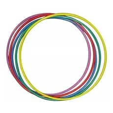 Bambolê Infantil Arco Colorido qualidade plástico Tamanho 50cm pequeno mini dança bambofit Kit C/6