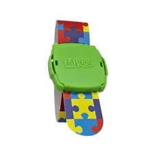 Pulseira de Identificação Infantil Impermeável Estampadas a Prova D'água Reutilizável AUTISMO