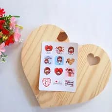 20 Cartelas de Adesivo Cristão - Adesivo Jesus Te Amo - Adesivos fofos - Papelaria Personalizada - Adesivos para Agendas