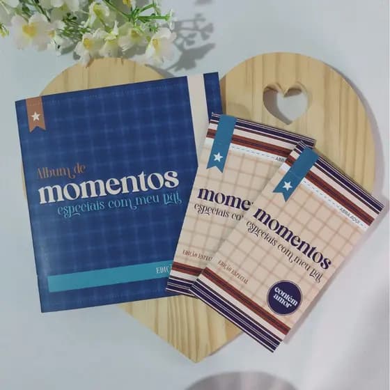 Dia dos Pais - Álbum de Figurinhas Personalizado | Presente Criativo com Fotos
