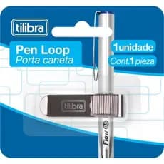 Pen Loop Prata Clip Porta Caneta - Tilibra
