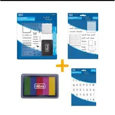 Kit Carimbos Transparentes Silicone OU Unitario - Tilibra Planner Calendário e Básico