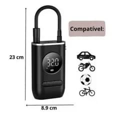 Mini compressor de ar de Encher Pneu Portátil para Carro e Bicicleta *Pequenas avrias