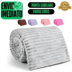 Cobertor Canelado Extra Macio 2,00 x 1,40 mt