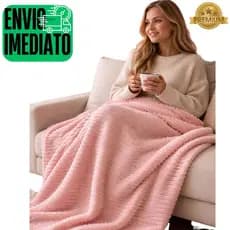 Manta Cobertor Canelada 2,00x1,40 Soft Macia e Agradável Aveludada Premium