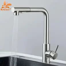 Torneira Gourmet Cozinha Pull-Out Torneira Cozinha Bancada Misturadora Quente E Fria Único