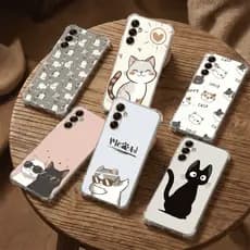 CAPA CAPINHA SAMSUNG A15, A25 (4G e 5G), A35, A55 CAPA TPU DESENHOS VARIADOS CAPINHA CASE GATOS