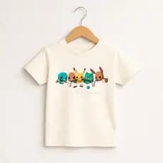 Camiseta Infantil Pokemon Blusa Juvenil Unissex Moda Atual