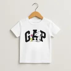 Camiseta Juvenil GAP Infantil Blusa Unissex Moda Casual Urbana