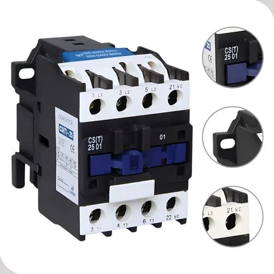 Contator Soprano 25A 220V Eletromecânico 1NA CS-T025-10 p/ Comando Elétrico