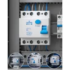 Interruptor Diferencial Residual DR Tetrapolar DRS4 40A 30mA Classe A Trilho DIN Proteção Elétrica