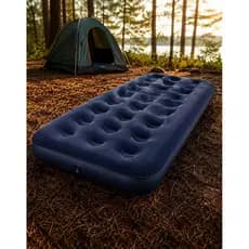 Colchão Inflável Solteiro Camping Resistente Colchão de Ar Aveludado Conforto Viagem Acampamento