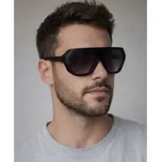 Óculos de Sol Masculino 100% Esportivo Lente Espelhada UV400 Preto Fosco