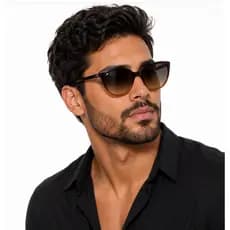 Óculos De Sol Varnei Dobravel Marrom com Lentes Degradê Estilo e Proteção UV