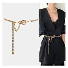 Cinto Corrente  Estiloso Acessório Feminino Moda Influencer